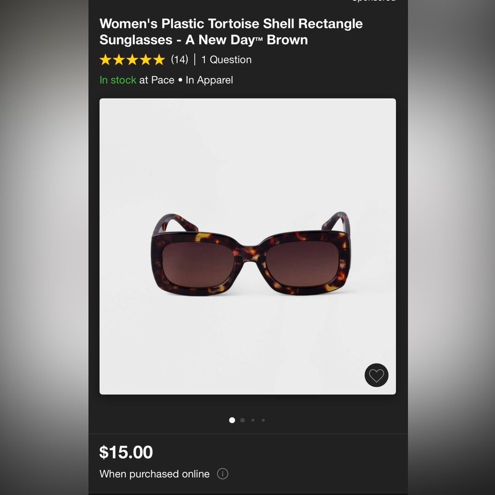 TWO PAIR A NEW DAY SUNGLASSES